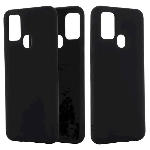 Fusion Elegance Fibre Protect Silicone Case For Samsung A217 Galaxy A21S Black