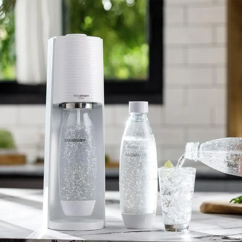 SodaStream Soda Maker Terra white QC with CO2 & 1L PET bottle (1012811410)
