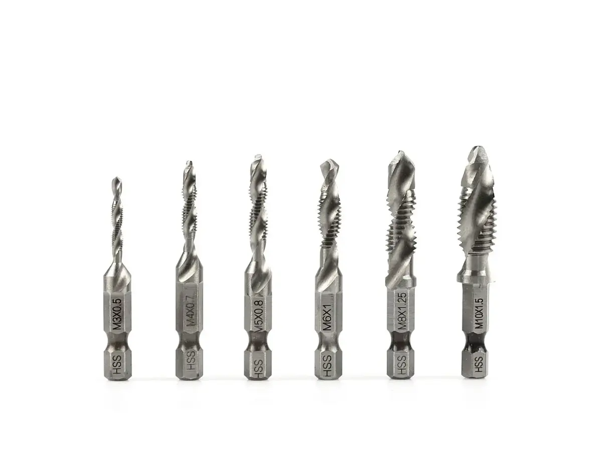 HSS M3-M10 Tapping Drill Bit Set, 6 pcs.