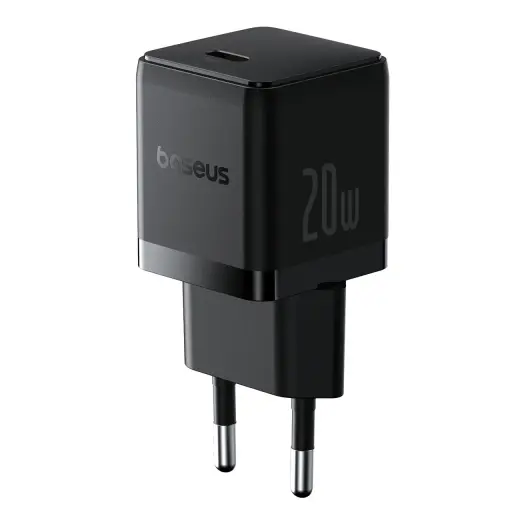 Baseus Palm tīkla lādētājs | 20W | PD | USB-C | melns