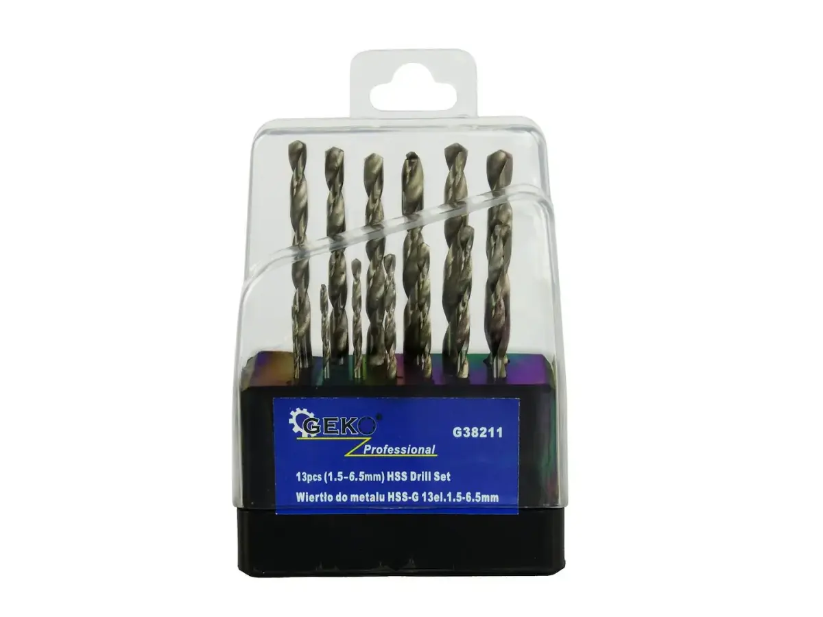 HSS Drill Bit Set for Metal 1.5-6.5mm, 13 pcs