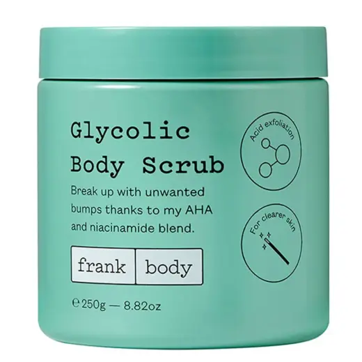 Frank Body, Glycolic, Smoothing, Body Scrub, 250 ml