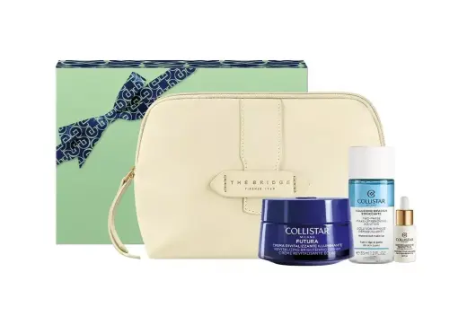 Set Collistar Unbox Your Beauty Revitalising Daily Cream 50ml + Mini Biphasic 35ml + 5ml Drops + Cosmetic Bag