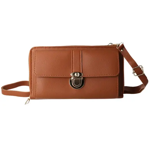 Knitted bag for phone GCW06 brown