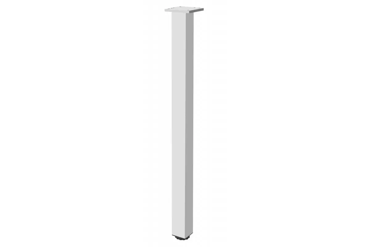 Galda kāja Kvadrāta, H=820 mm , AL balta