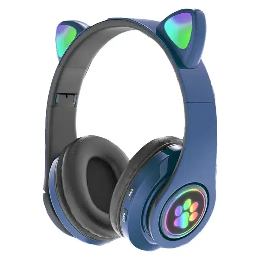 Goodbuy Paws wireless headsets for kids | bluetooth 5.0 | blue