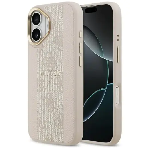 Case Guess 4G Stripe MagSafe for iPhone 17 pink