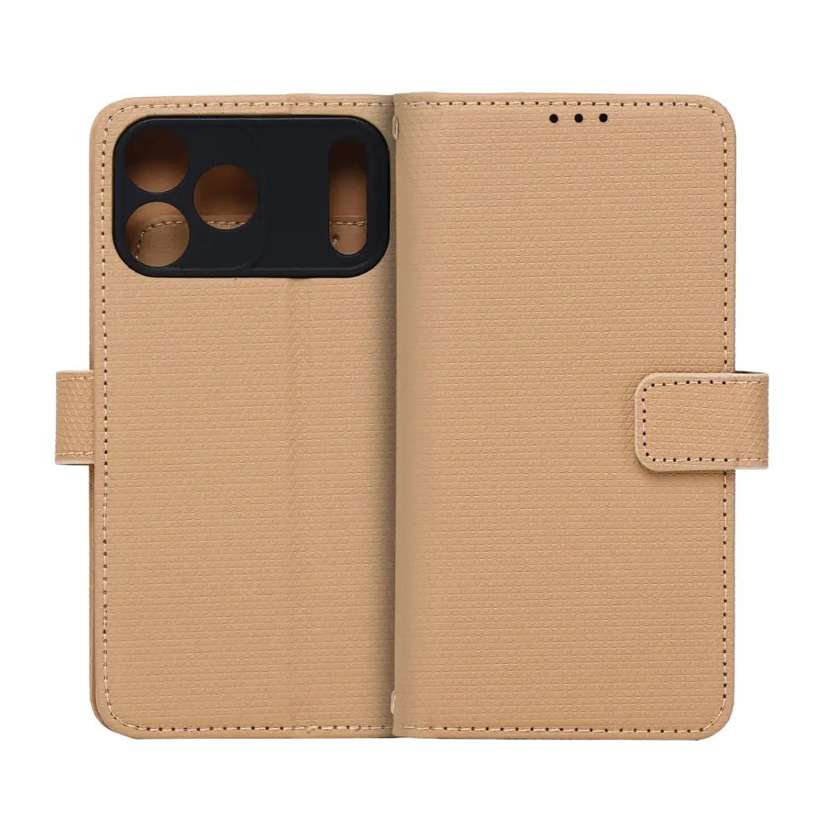 Smart Triangle grāmatveida maciņš telefonam iPhone 17 Pro Max | iPhone 18 Pro Max brūns