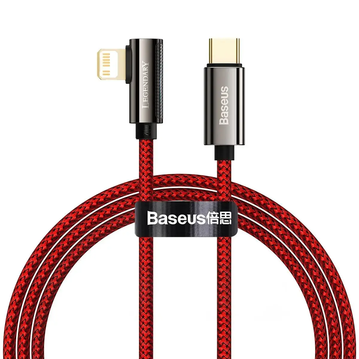 Cable USB-C to Lightning Baseus Legend Series, PD, 20W, 1m (red)