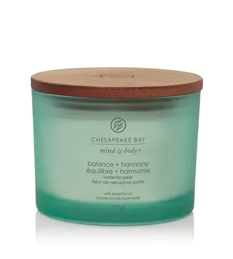 Chesapeake Bay Balance + Harmony scented candle with 3 wicks 312 g