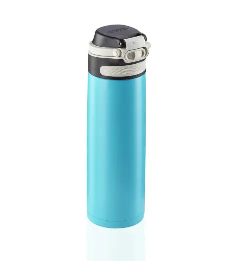 Termopuodelis LEIFHEIT Flip 600ml, šviesiai mėlynos spalvos