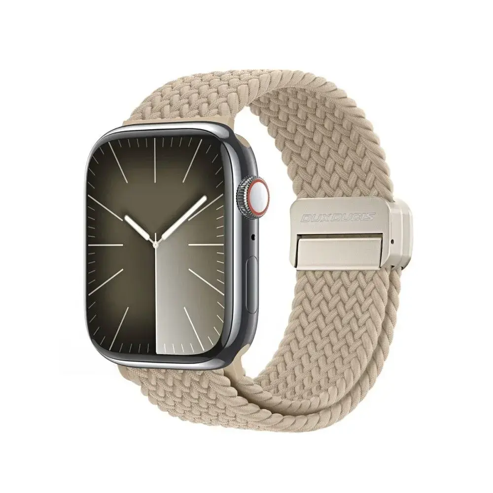 DUX DUCIS strap MIXTURE PRO stretchable braided for Apple Watch 38 / 40 / 41 mm light beige