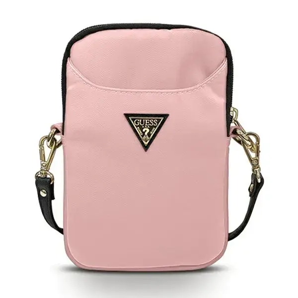 Сумка Guess GUPBNTMLLP розовая Нейлоновый треугольник с логотипом
