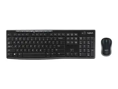Logitech Keyboard and Mouse Set MK270 - US Layout - Black