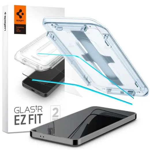Spigen EZ Fit tempered glass for phone Samsung Galaxy S24 Plus clear 2-pack