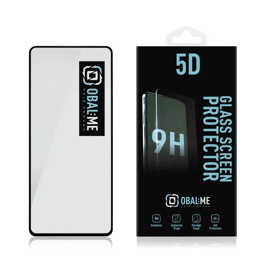OBAL:ME 5D Glass Screen Protector for  Xiaomi Redmi Note 12 4G|5G Black