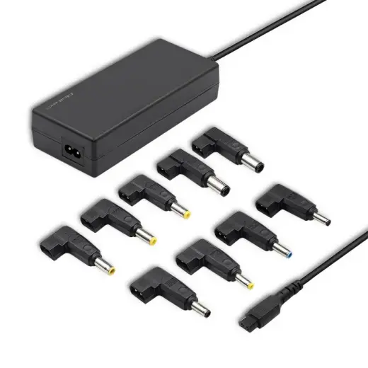 Qoltec Universal power adapter for laptop 90W | Automatic | MultiPlug | 9 plugs | +power cable
