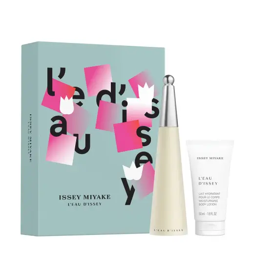 Set Issey Miyake: L'Eau d'Issey, Eau De Toilette, For Women, 50 ml + L'Eau d'Issey, Moisturizing, Body Lotion, 50 ml