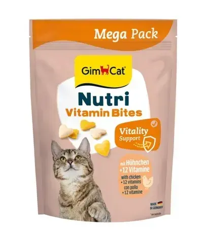 Gardumi kaķiem - GimCat NUTRI VITAMIN BITES CHICKEN 425gr