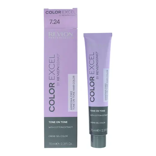 Revlon, Colorsmetique, Permanent Hair Dye, 7.24 Medium Iridescent Copper Blonde, 70 ml