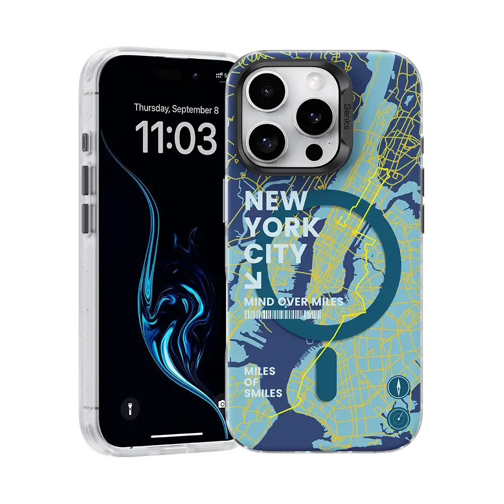 Benks Magnetic City New York Case for Iphone 16 Pro Max