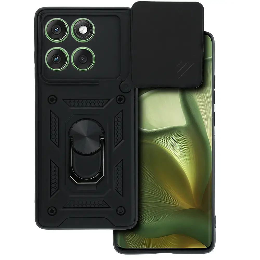 Slide Camera Armor Case for Motorola Edge 60 5G Black