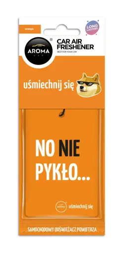 Car air freshener AROMA CAR LETS SMILE Orange