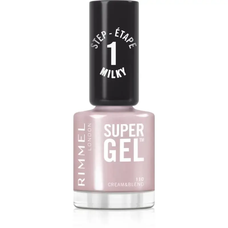 Rimmel Super Gel Gel Nail Polish Without UV/LED Sealing Shade 110 Cream & Blend 12 Ml