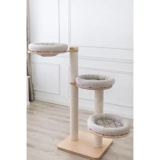 Mājiņa kaķiem : Luxucat SK18s Beige Cotton rope