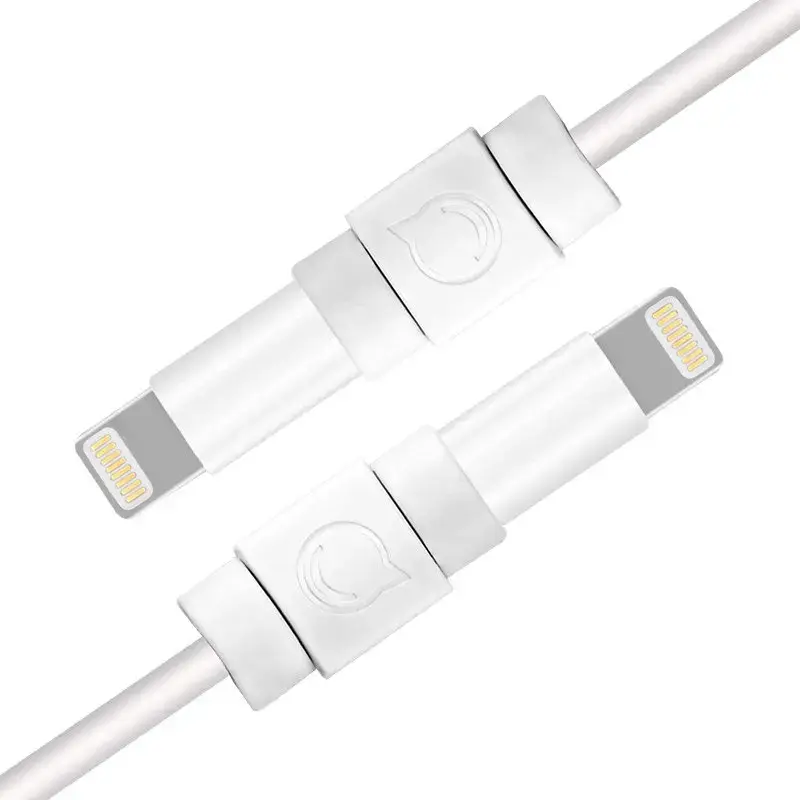 Ugreen 6x protective cable plug cover for Lightning original cable white (40705)