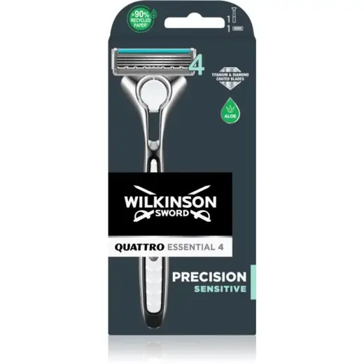 Wilkinson Sword Quattro Titanium Precision Razor in Black