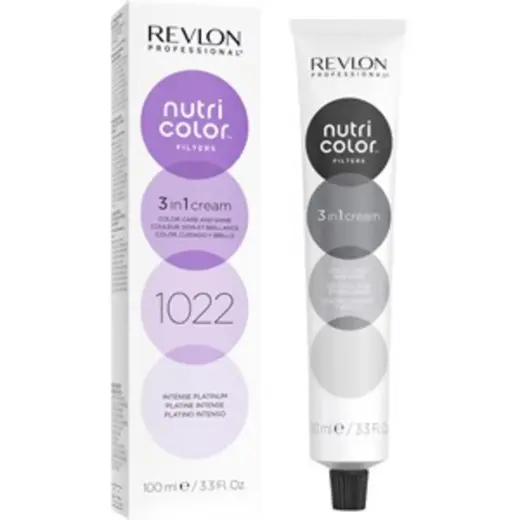 Revlon, Nutri Color Filters, Hair Colouring Cream Mask, For Color Refreshing, 1022 Intense Platinum, 100 ml