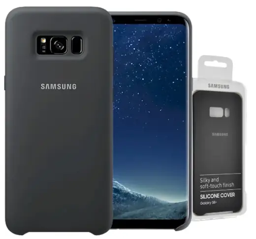 Samsung EF-PG955TSEGWW Silicone Cover Оригинальный чехол для Samsung G955 Galaxy S8 Plus Черный