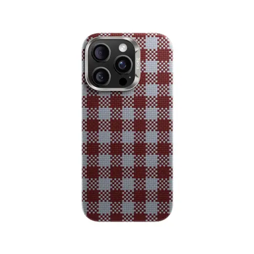 Benks Magnetic Armor Vichy Kevlar phone case for iPhone 16 Pro red