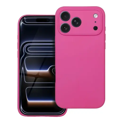 Silicone 2mm maciņš telefonam iPhone 17 Pro Max rozā
