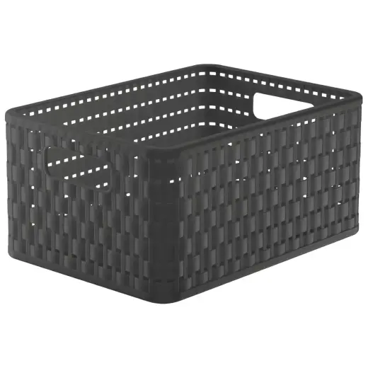 Plastic basket 11L Country, anthracite
