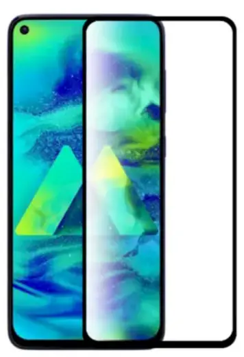 HOFI 9D pilnam ekrānam aizsargstikls telefonam Samsung Galaxy M51 melns