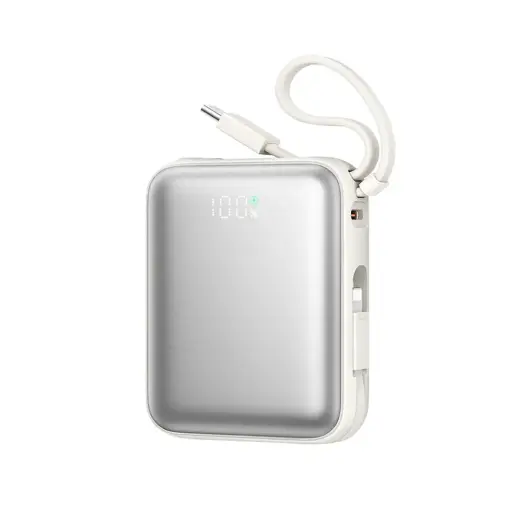 Внешний аккумулятор (powerbank) Joyroom JR-PBF27 | 10 000 мА·ч | 22.5 Вт | USB-C, Lightning | белый