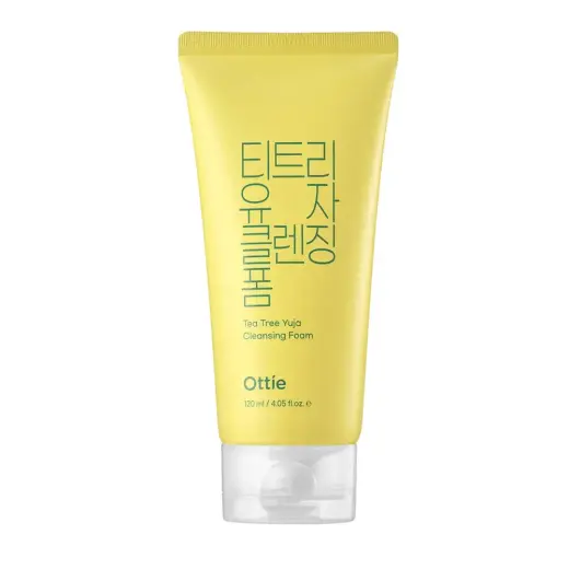 Ottie, Tea Tree Yuja, Eliminates Impurities, Cleansing Foam, 120 ml