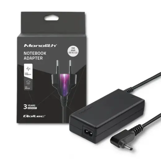 Qoltec Power adapter for laptop Asus 65W | 19V | 3.42A | 4.0*1.35 | +power cable