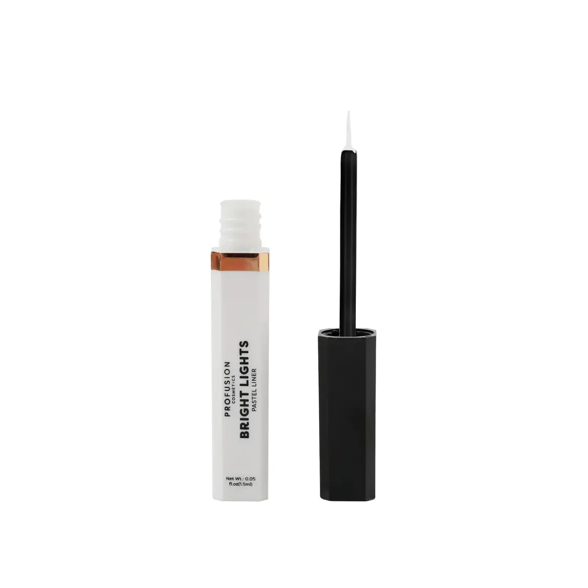 Profusion Cosmetics, Bright Lights Pastel, Long Lasting & Illuminating, Liquid Eyeliner, White, 1.5 ml