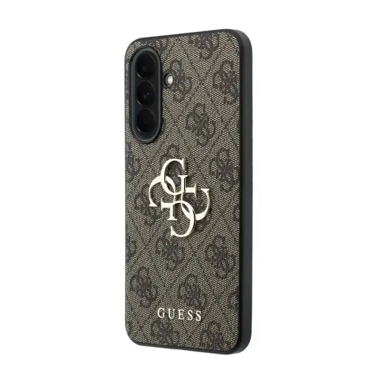 Guess PU 4G Metal Logo phone case for Samsung Galaxy A37 (A376) brown