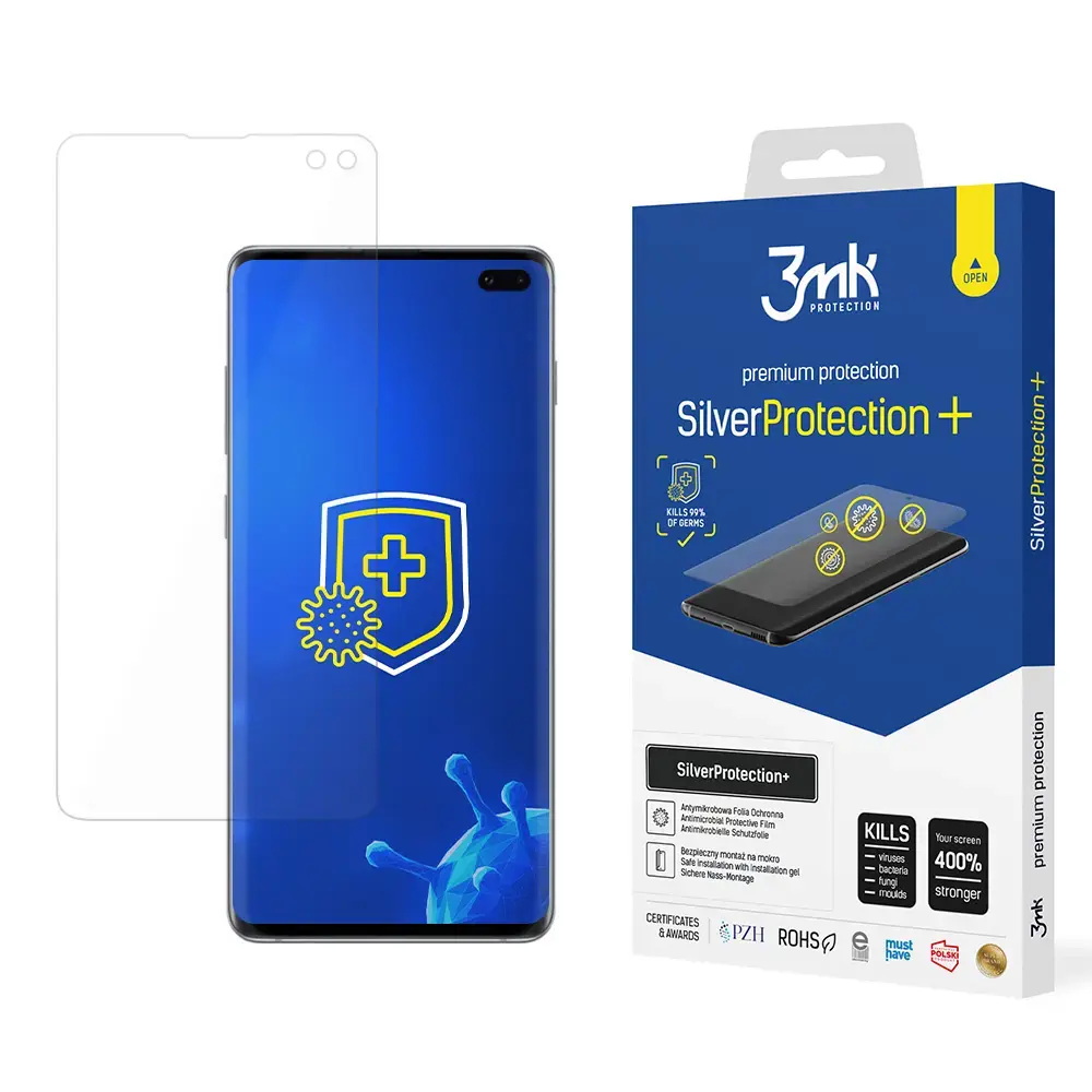 3mk SilverProtection+ aizsargplēve telefona ekrānam Samsung Galaxy S10+ (G975)