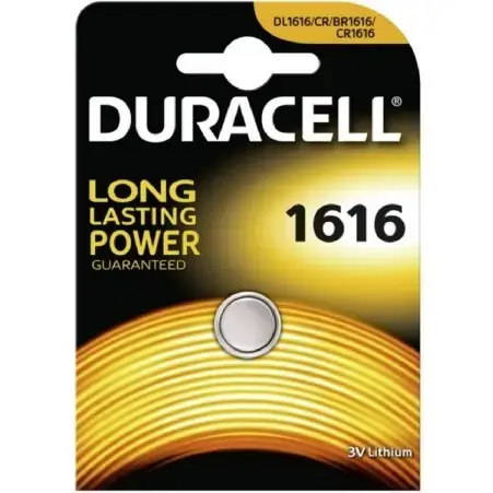 Duracell CR1616 Lithium 3V Tablet Battery 