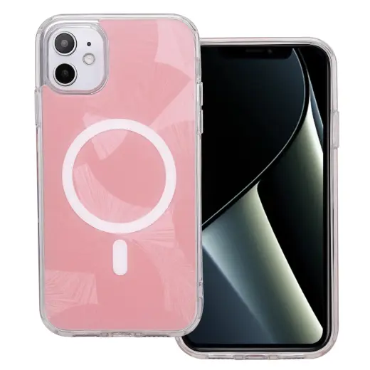 Flash Mag phone case with MagSafe support for iPhone 11 pink