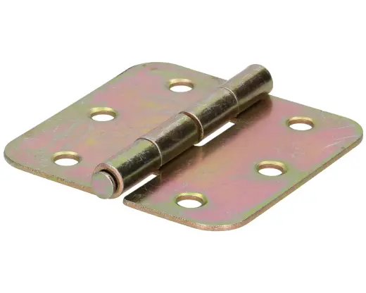 Construction hinge Z 75x75 mm steel, brass-plated