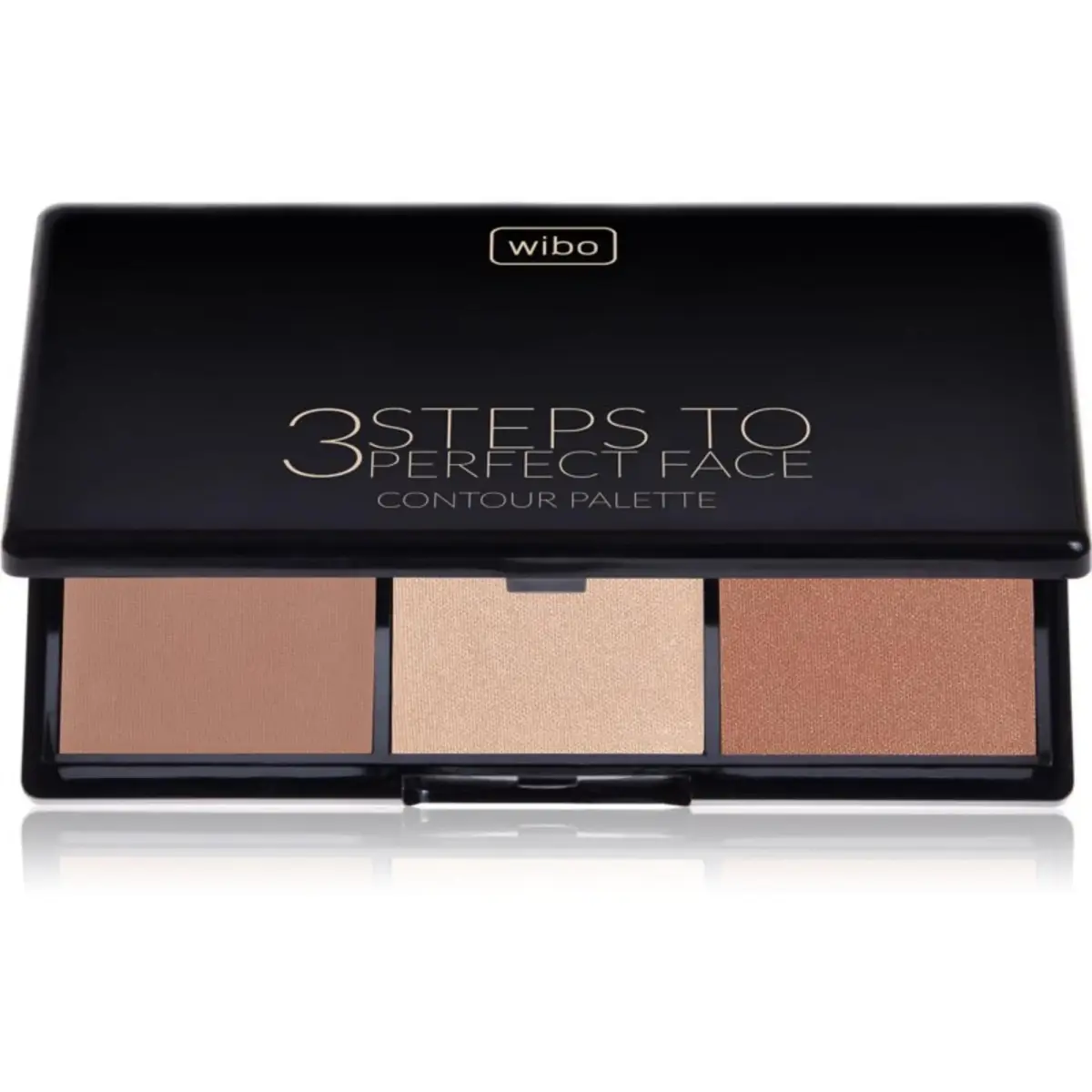 Wibo, 3 Steps to Perfect Dark, Matte, Contouring Palette, Dark, 3 Shades, 10 g