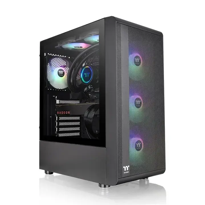 S200 Tempered Glass ARGB Black ARGBx3