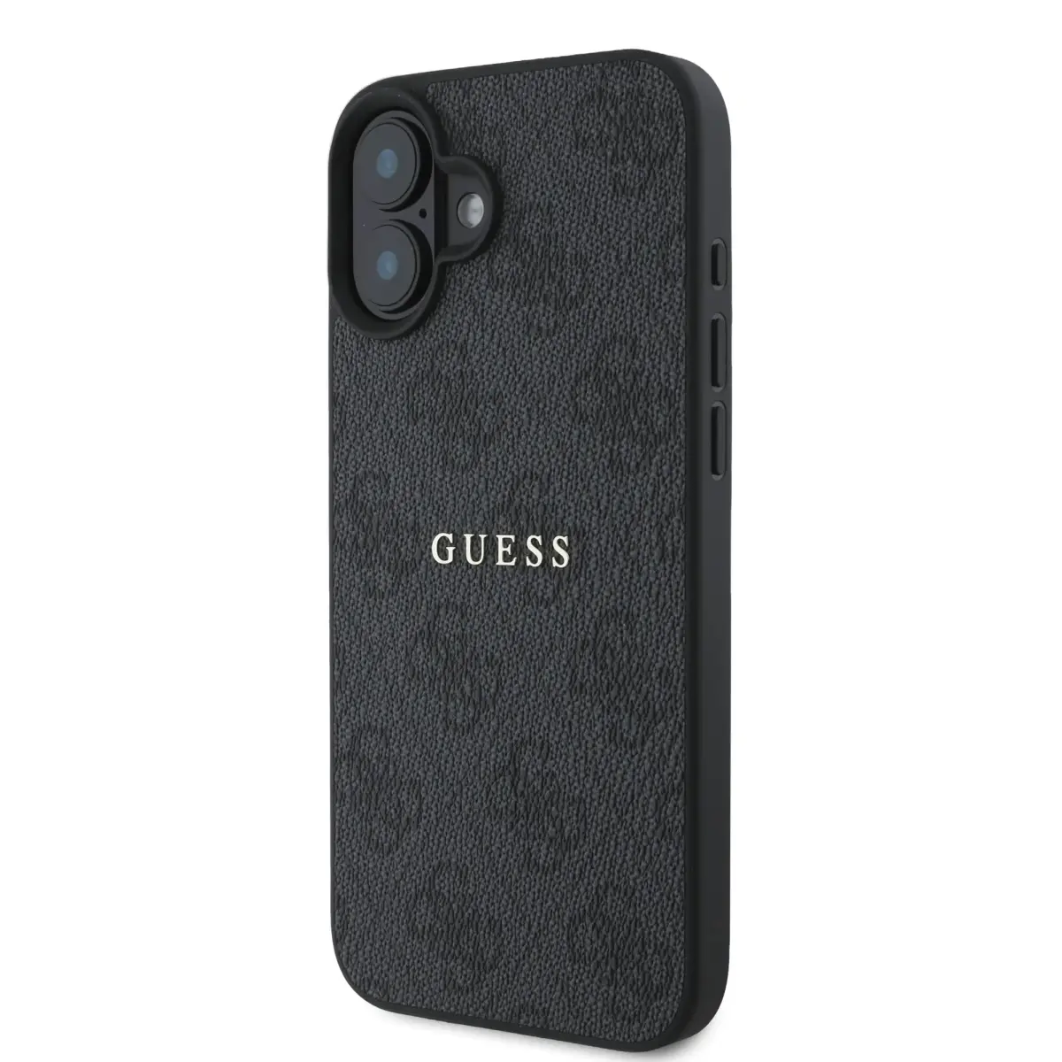 Guess PU 4G Classic Logo MagSafe Case for iPhone 16 Plus Black