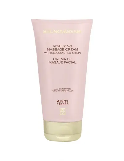 Bruno Vassari, Anti Stress, Hydroquinone, Vitalizing, Massage Cream, For Face, 200 ml